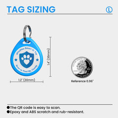 ILFINDYOU étiquette sur collier pour chien, accès rapide au profil du propriétaire.