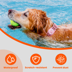 ILFINDYOU étui AirTag silicone pour collier chat, installation facile.
