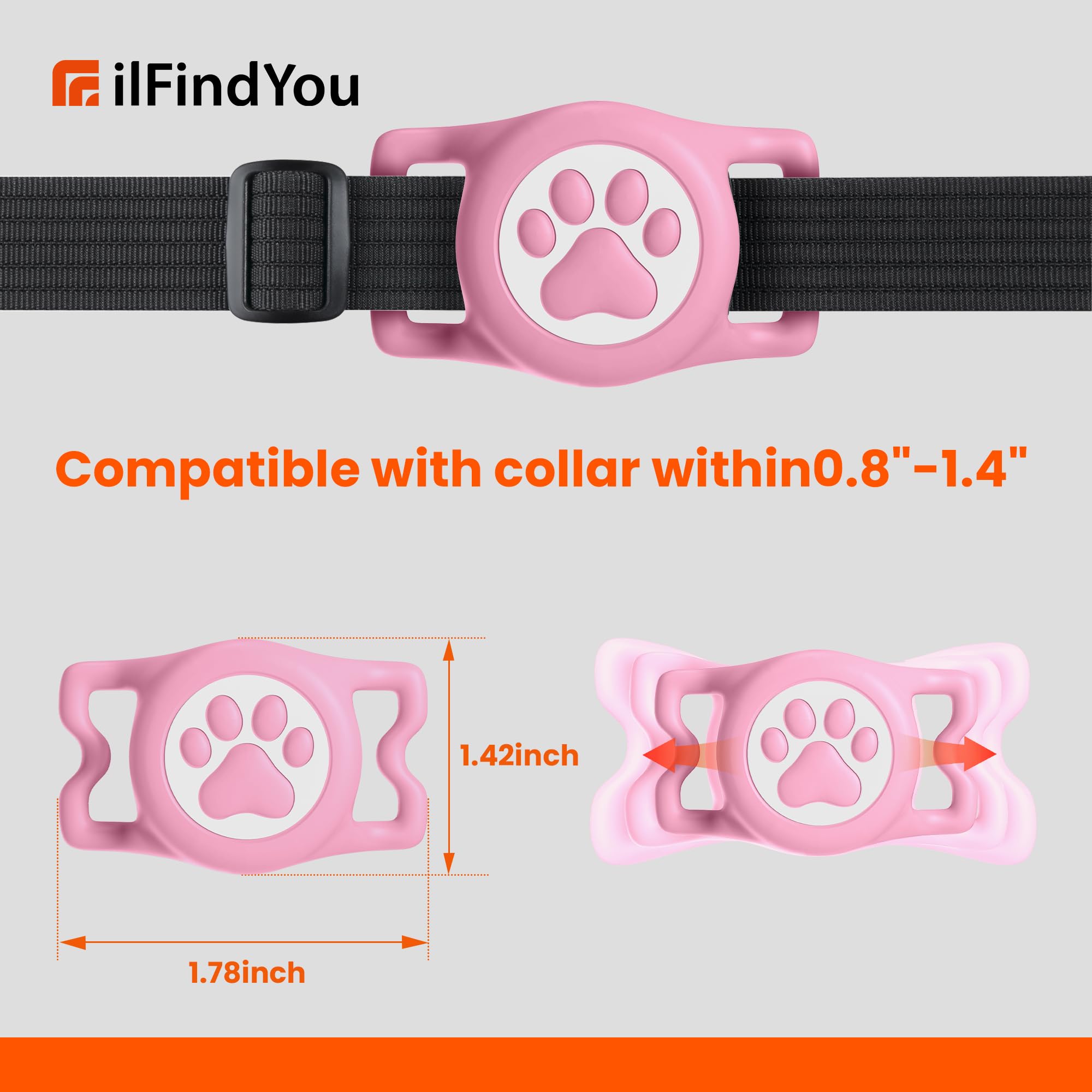 ILFINDYOU installation rapide sur collier, étapes simples à suivre.