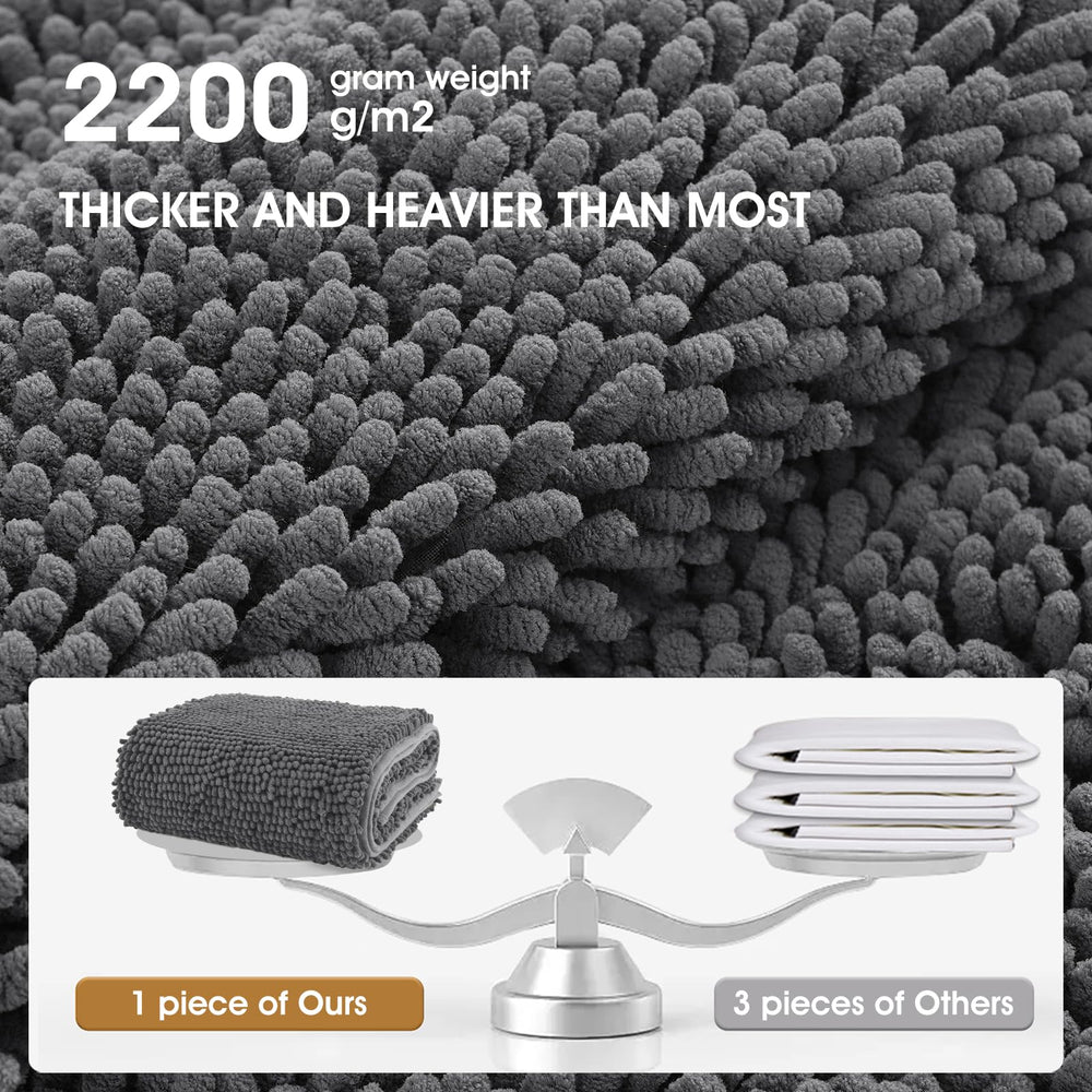 IM HOME Tapis lavage en froid gris, entretien pratique