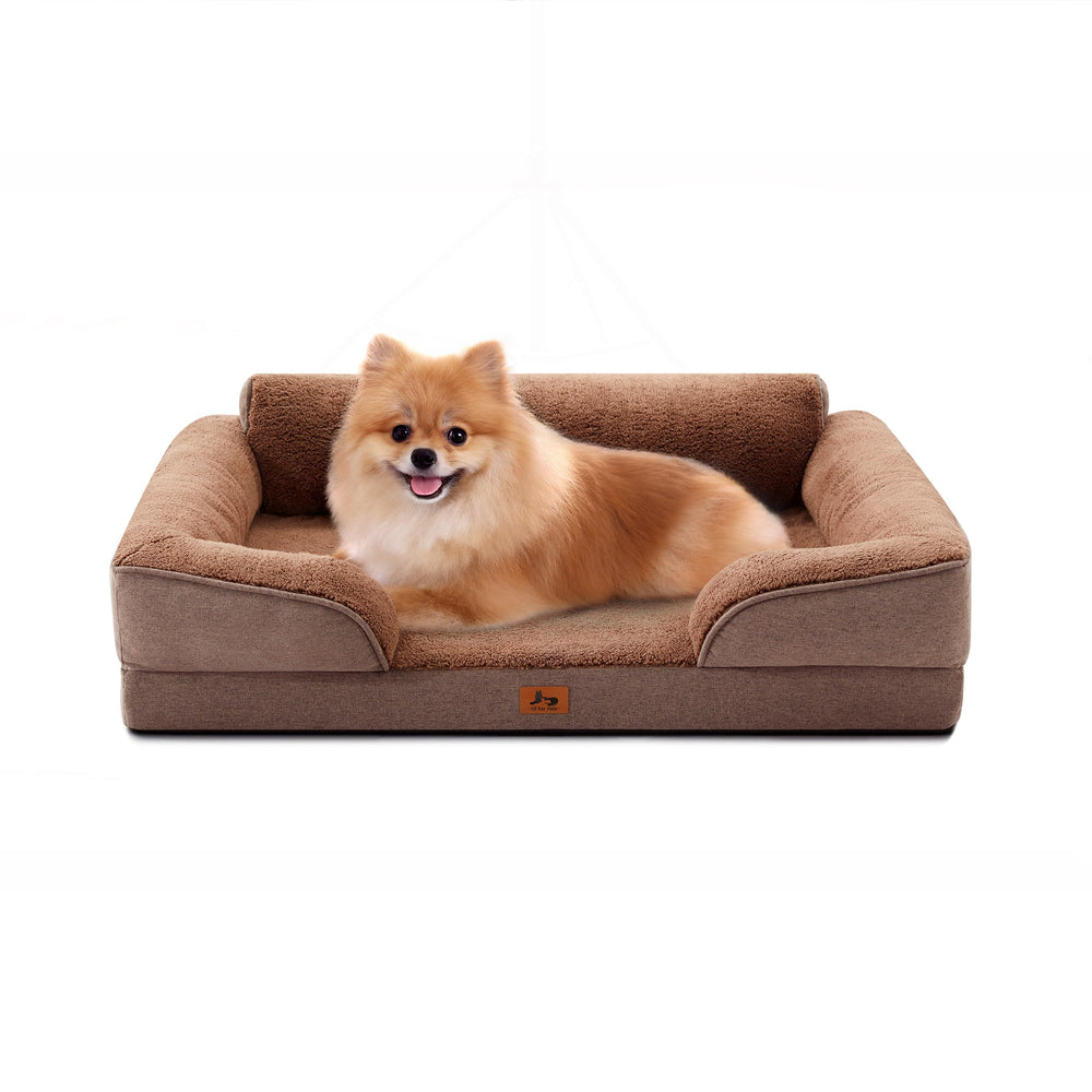 warmrest-lit-orthopedique-chien-mousse-nid-dabeille-28po-brun