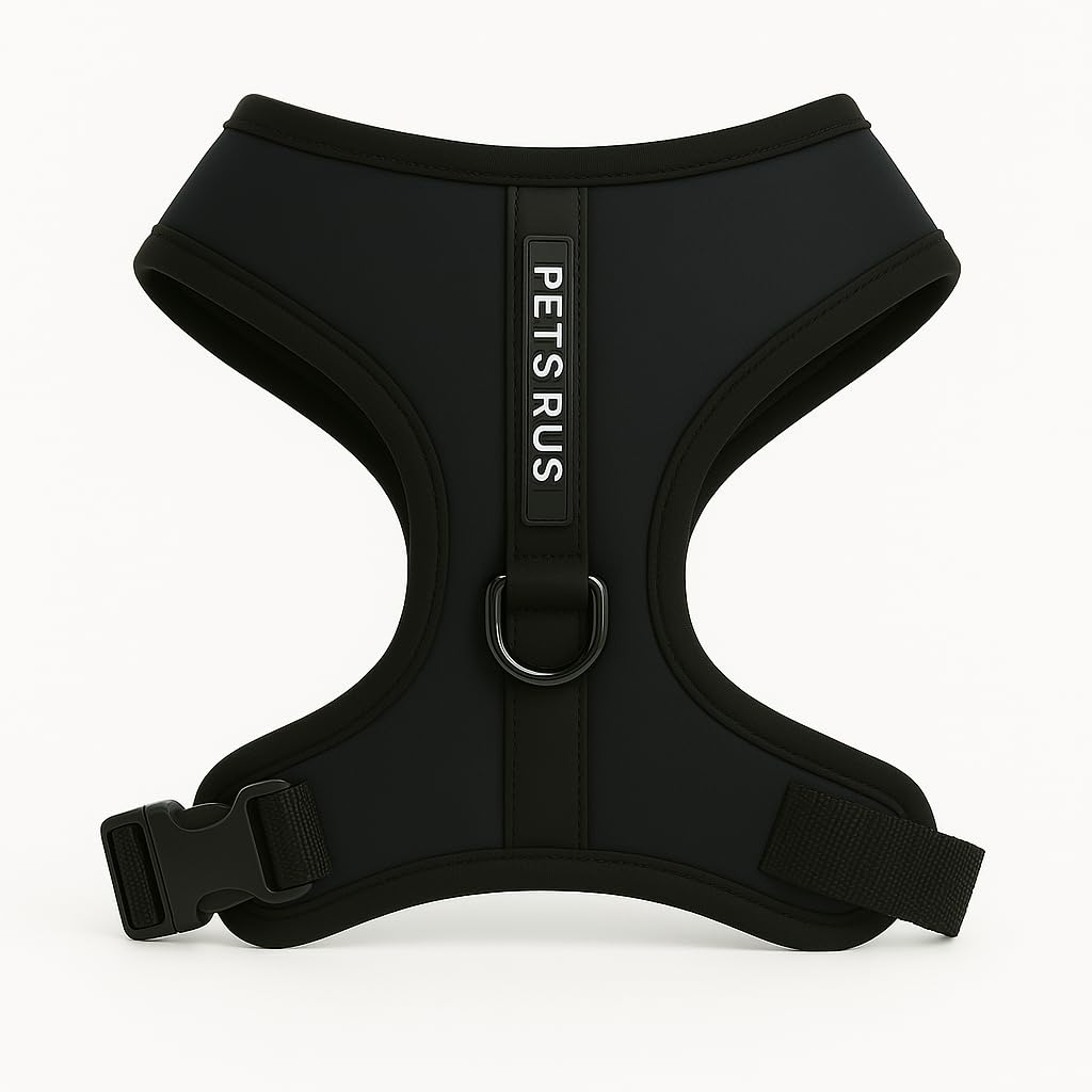 PETsRUS Harnais Premium Sans Traction – Néoprène Doux et Maille Respirante