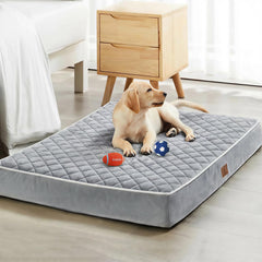 WNPETHOME Lit Chien XXL Orthopédique Imperméable – Grand Matelas pour Chiens, Housse Lavable