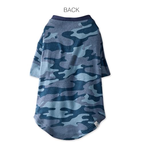 Pet Passion Toby 3-Pack: 100% Organic Cotton Dog T-Shirts in Navy Camo (X-Small)