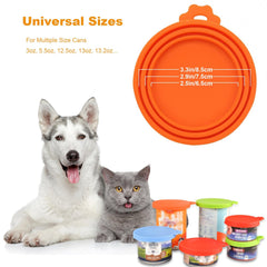 Yobbai 9 Pack Silicone Pet Can Lids – Universal Fits 3–13.2 oz Cans, Airtight