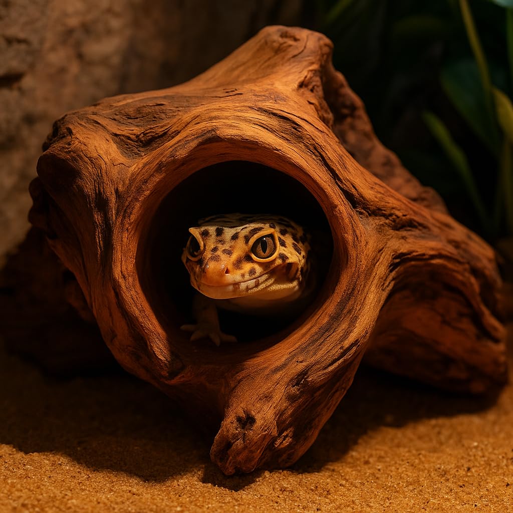 emours bois flotté naturel poreux – décor terrarium pour reptiles.