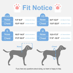 LetPetRun Adjustable Blind Dog Halo Harness – Safe Guiding Collar (7.5–9.5in)