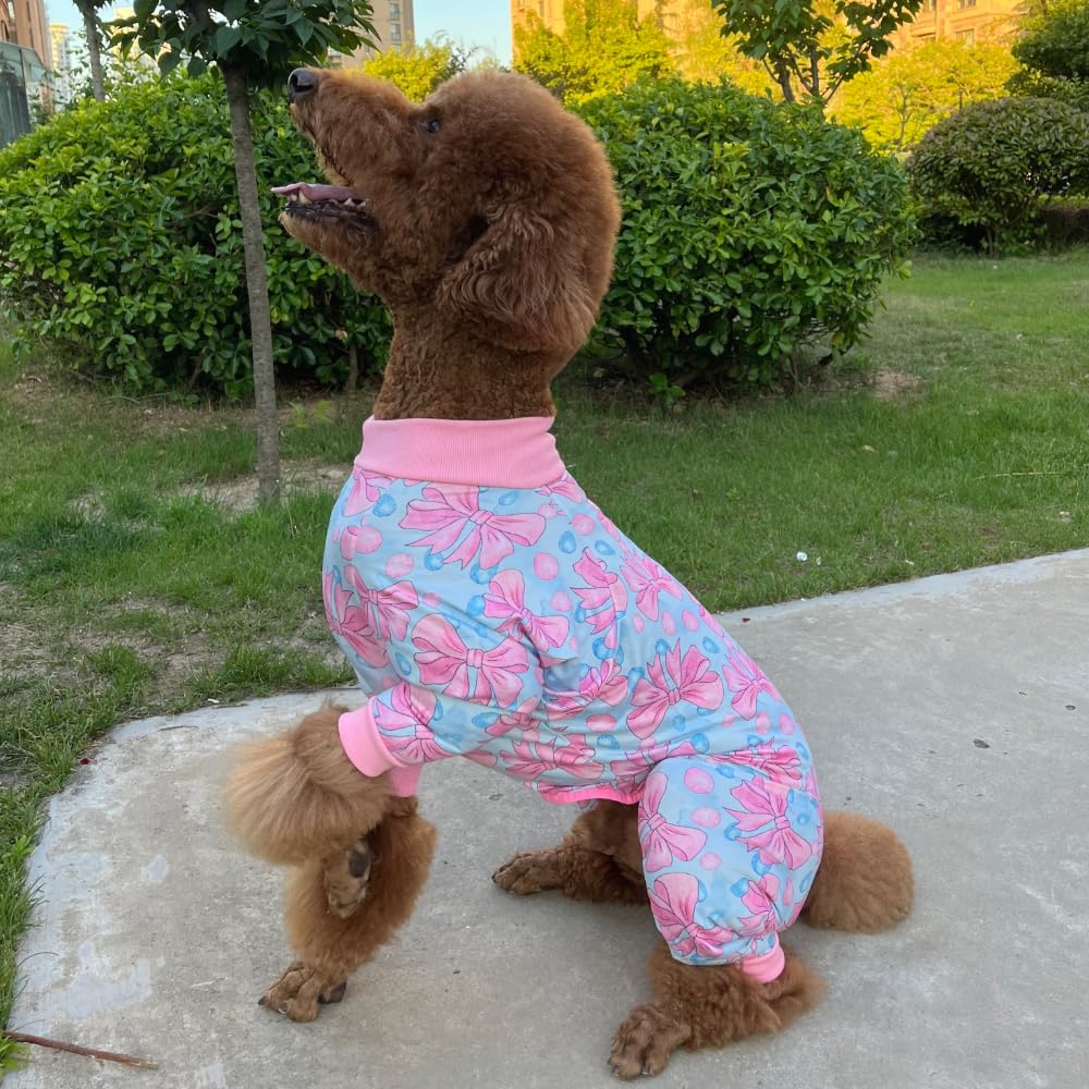 Xqpetlihai – Combinaison de récupération pour chiens (ventre et peau) – pyjama rose, taille B-XXL
