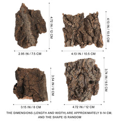 Écorce naturelle IMIKEYA pour tortues et lézards, décor élégant et fonctionnel