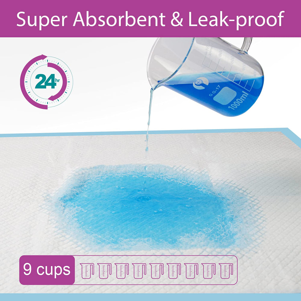 IMMCUTE tapis-potty absorbant 6 couches, protection anti-fuite fiable.