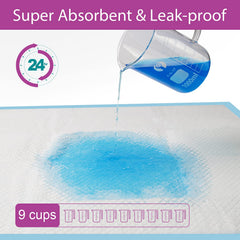 IMMCUTE tapis-potty absorbant 6 couches, protection anti-fuite fiable.