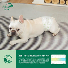 IMMCUTE couches-chien-male, ajustables pour un maintien sûr et confortable.