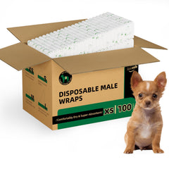IMMCUTE couches chien mâle XS avec indicateur d'humidité pour repérer le changement.