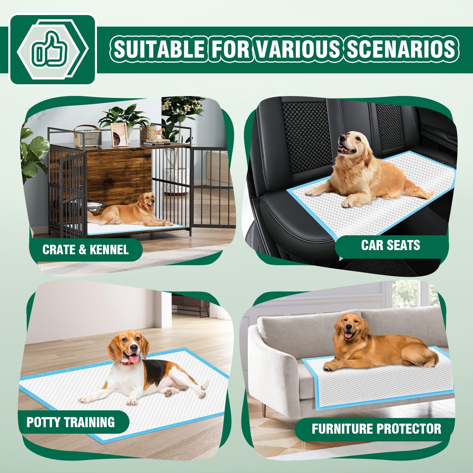 IMMCUTE emballage-30-tapis-pipi-extra-large, solution pratique et hygiénique pour les propriétaires.