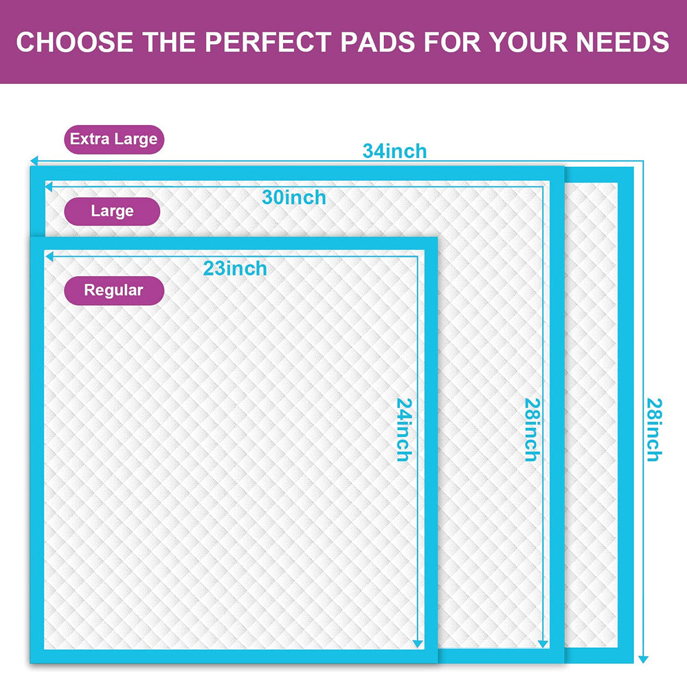 IMMCUTE tapis-potty XL 28x34 idéal pour chiots et seniors.
