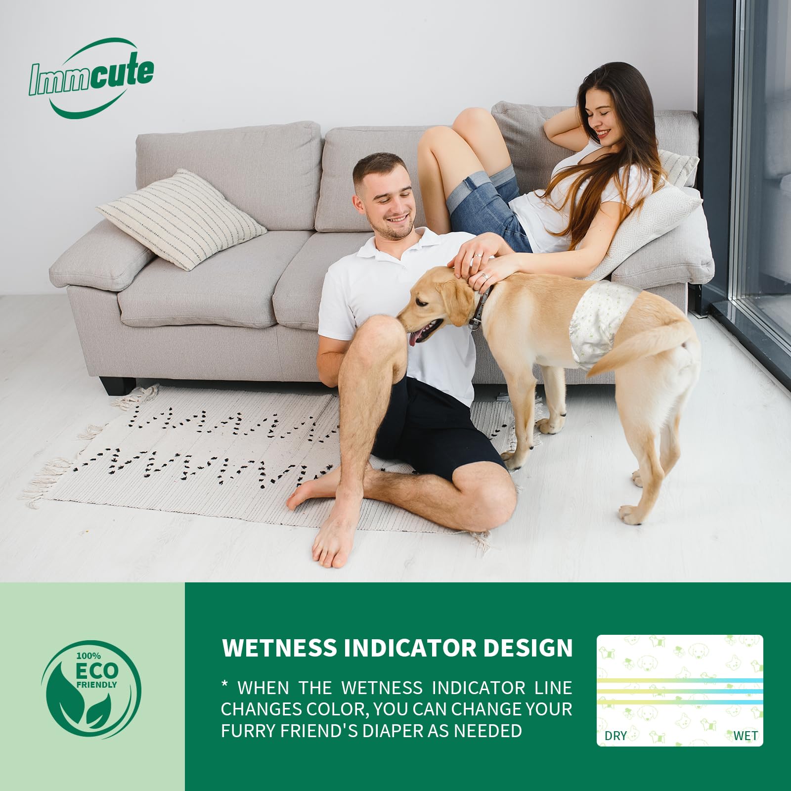 IMMCUTE usage-absence-fuite: idéal pour garder sols et meubles propres.