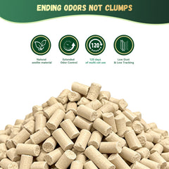 IMMCUTE zéolite litière pellets - traînage réduit hors du bac.