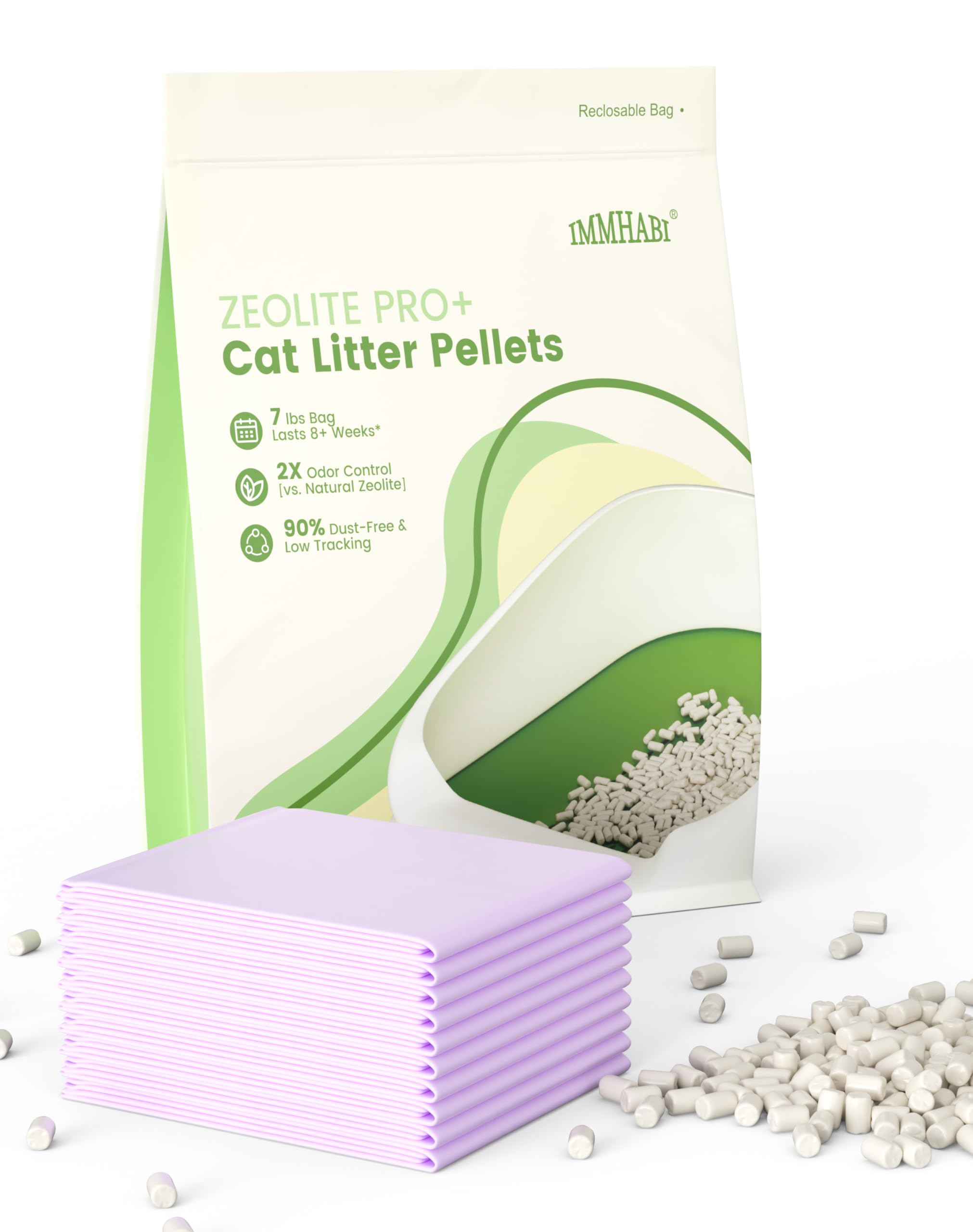 IMMHABI Zeolite: granulés 5,8 mm pour pattes propres et faible traînée