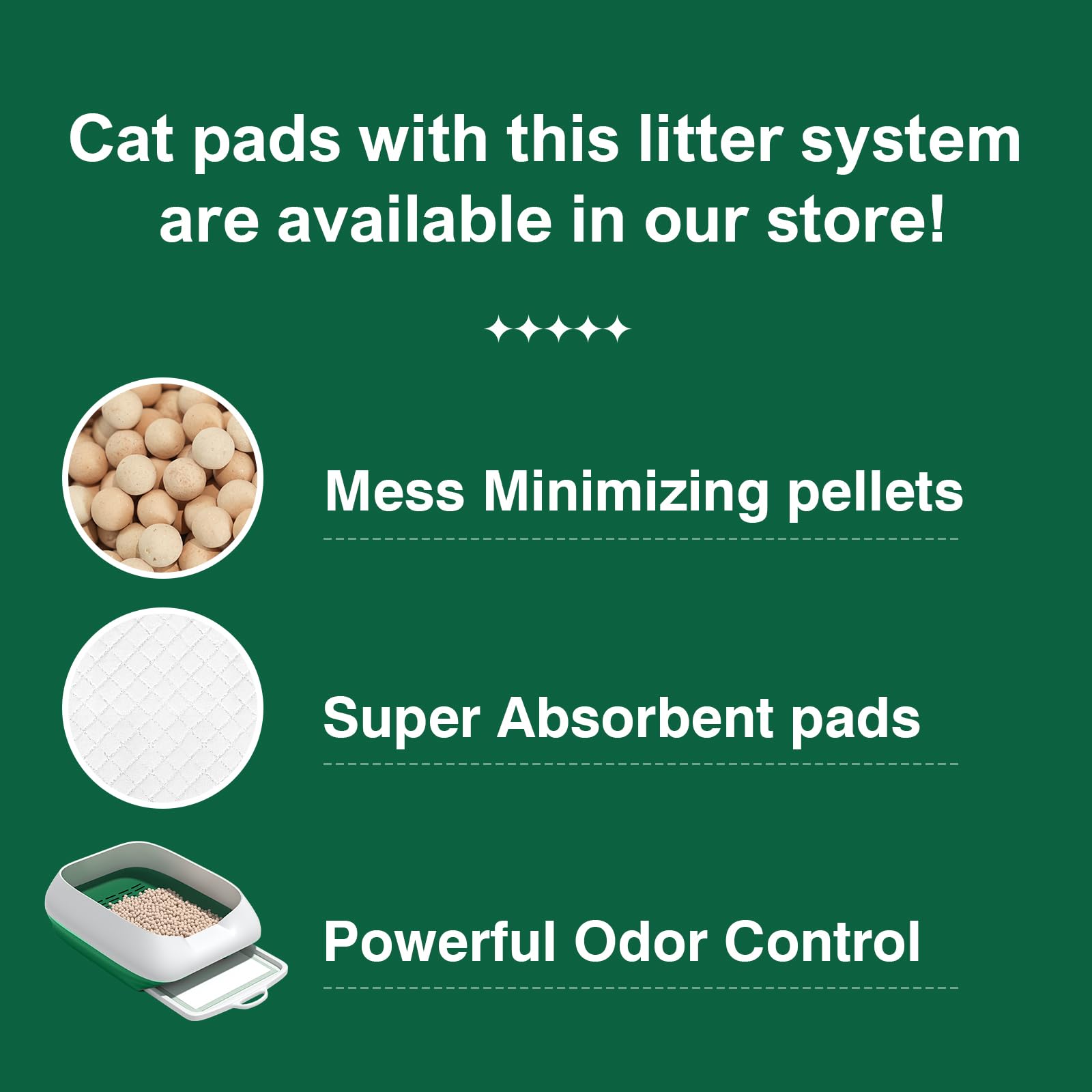 IMMCUTE litière compatible avec les systèmes à double couche