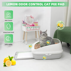 IMMCUTE tapis-chat 6 couches absorbantes, meilleure absorption.