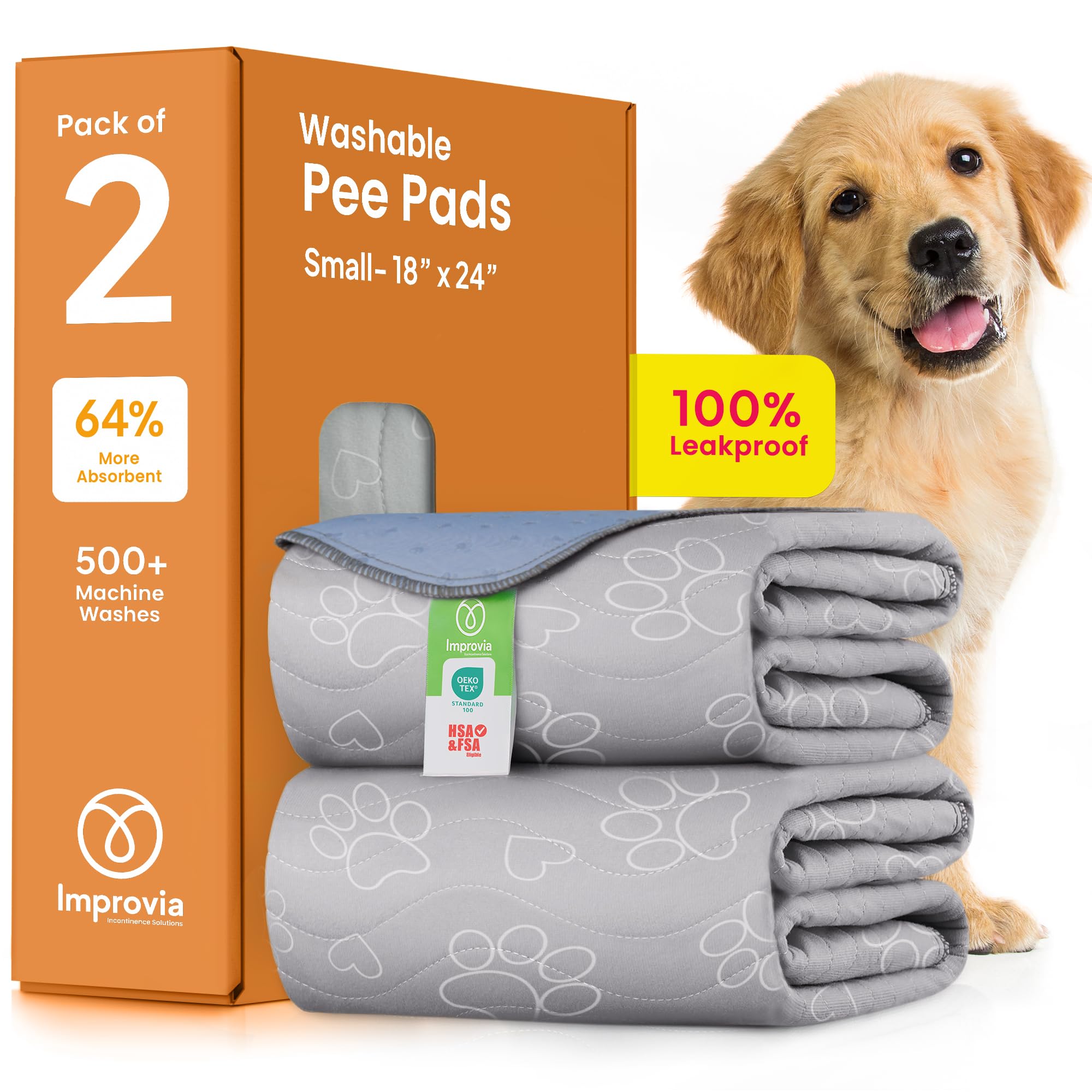 IMPROVIA Tapis-pipi chiot imperméable pour propreté et protection des sols