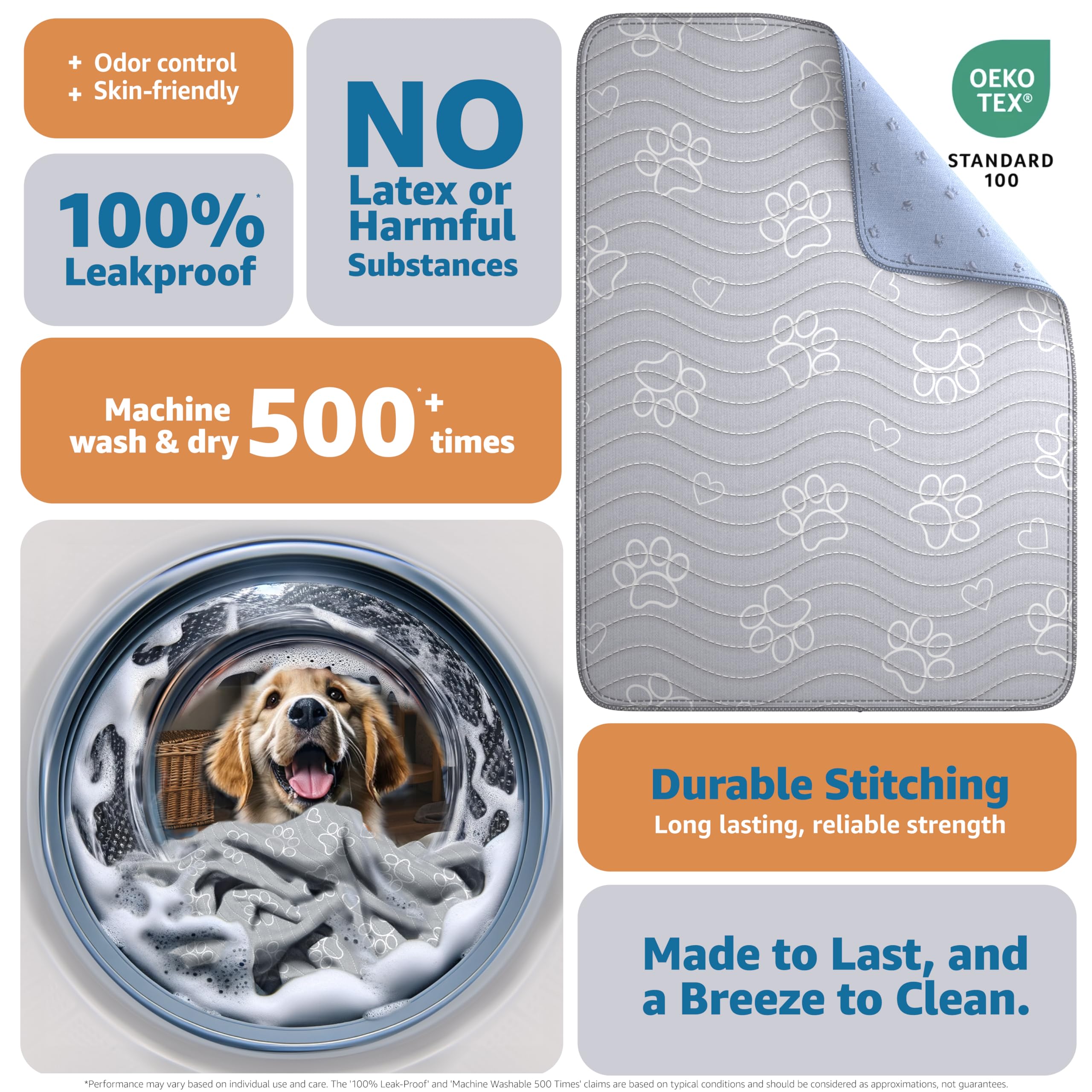 IMPROVIA Tapis-puppy-pad séchage rapide facilite les changements