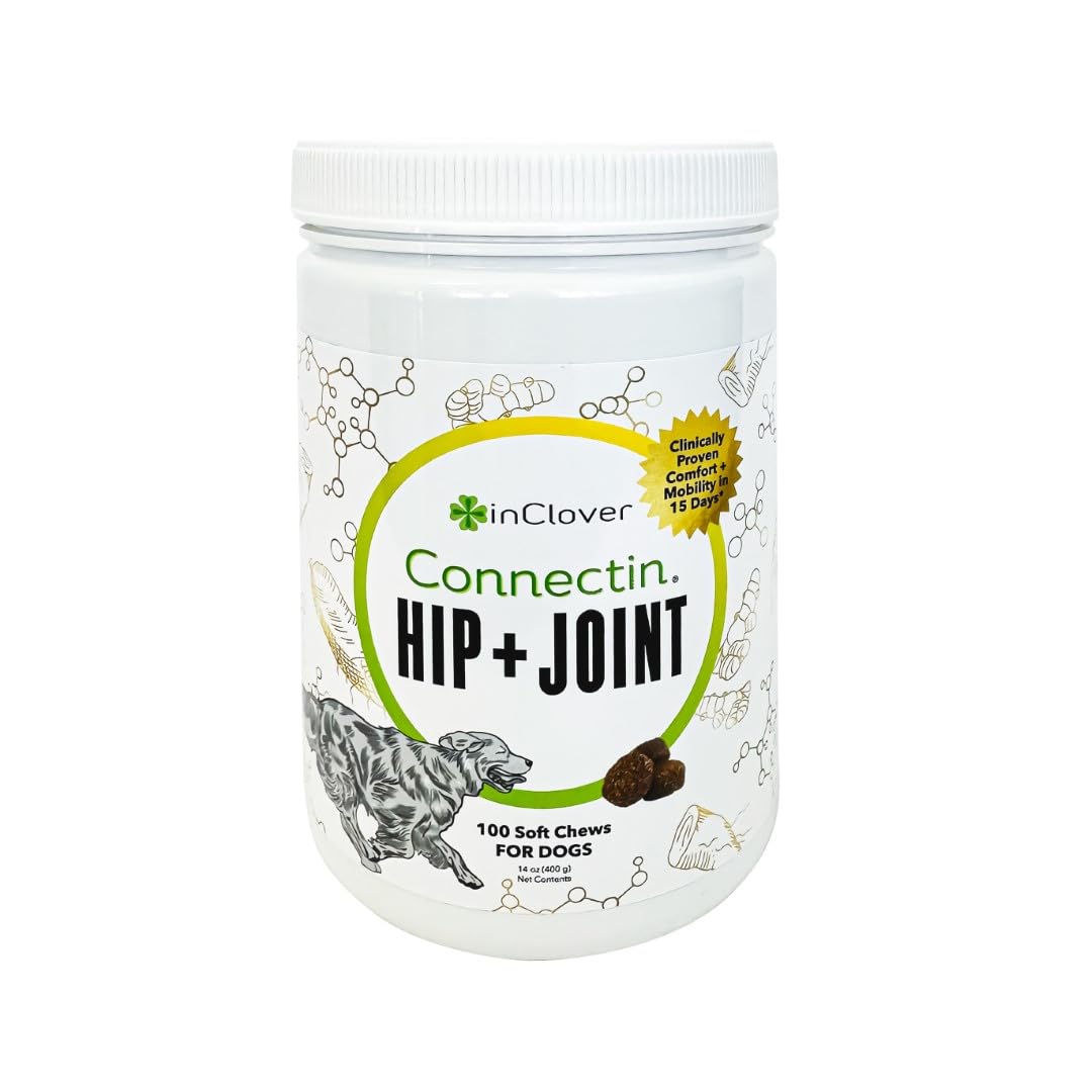 In Clover Connectin emballage prêt à offrir un soutien articulaire pour chien.