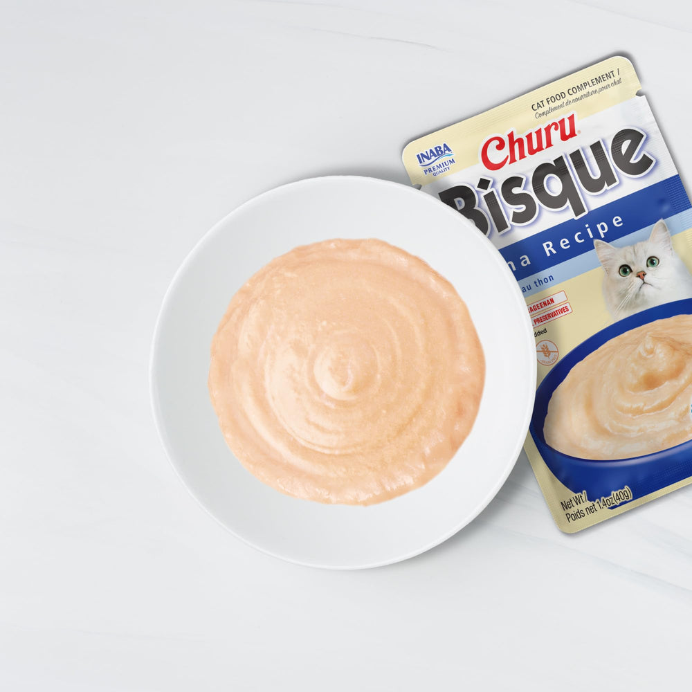 INABA Churu Bisque topper gourmand, parfait pour enrichir un repas.