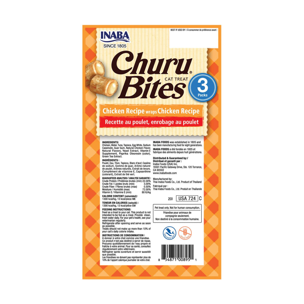 INABA Churu Bites pour chats – poches pratiques pour dissimuler des pilules.