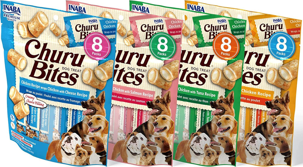 INABA Churu Bites – tube emballage pratique, idéal pour l'entraînement en déplacement.
