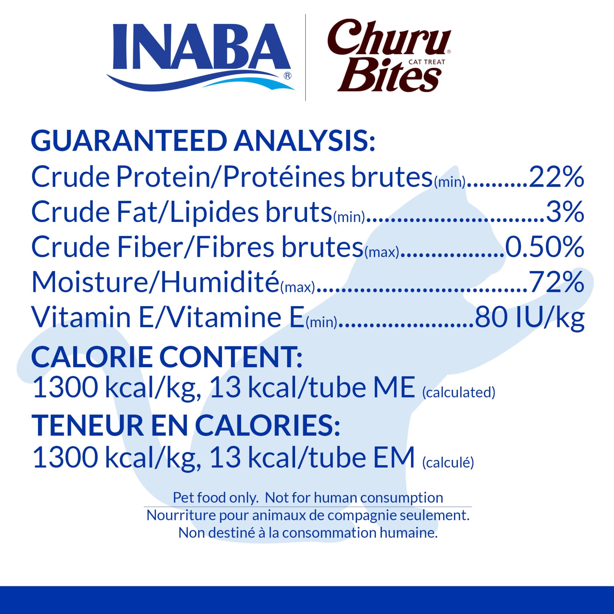 Tube INABA Churu Bites de 10 g, portion précise et pratique.