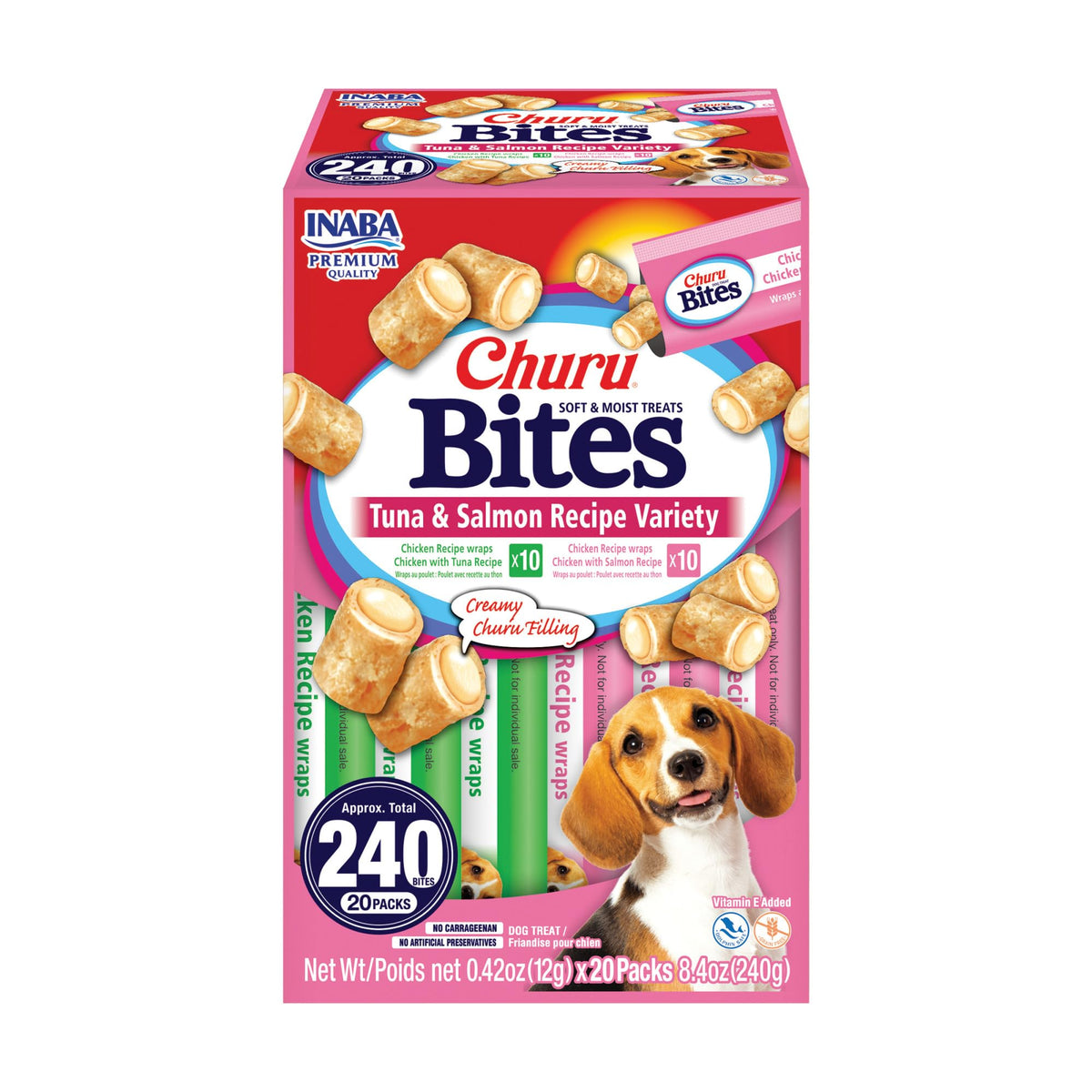 INABA Churu Bites – tubes visibles, idéal pour l’entraînement en déplacement.
