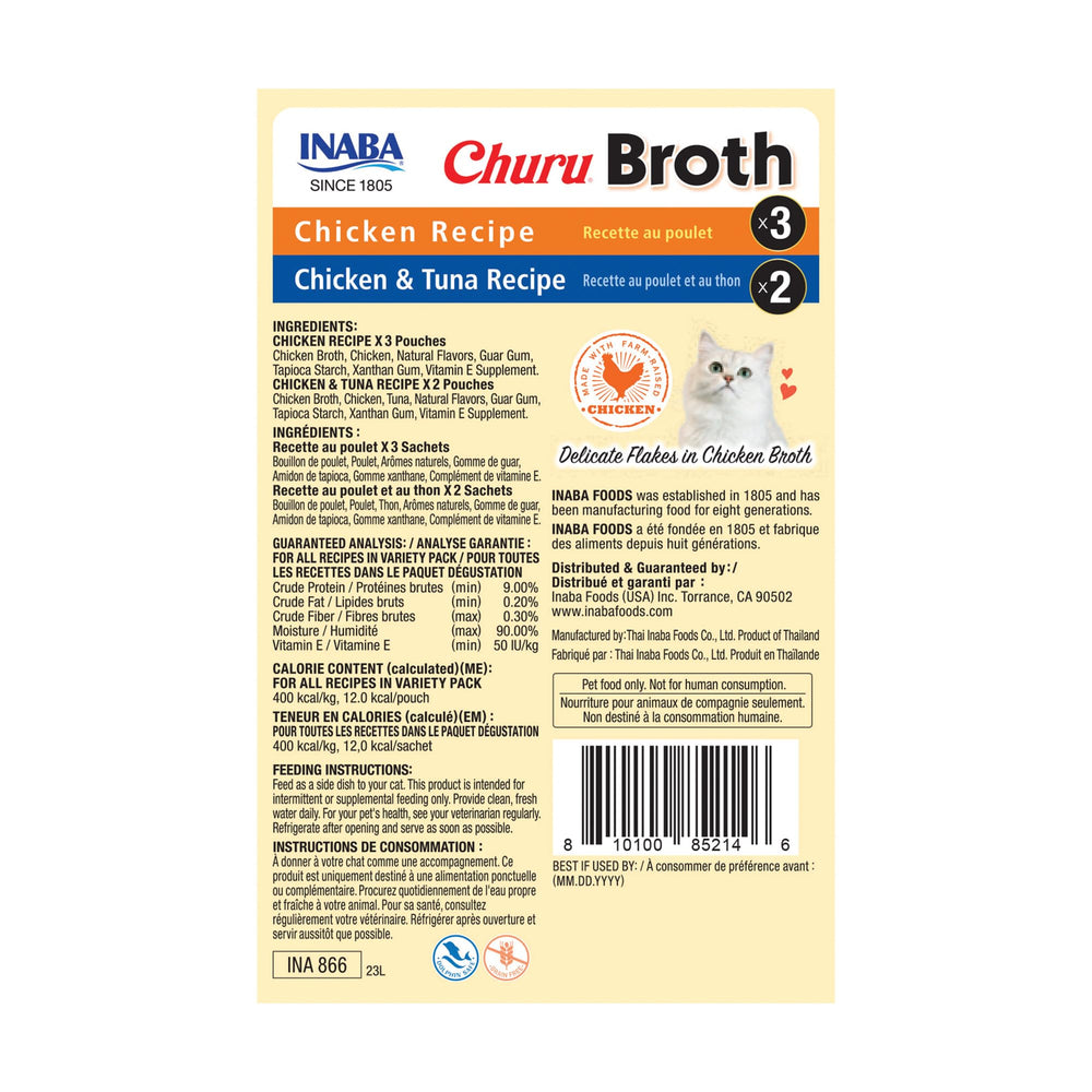 INABA Churu bouillon crèmeux, sachet pratique pour plaisir rapide.