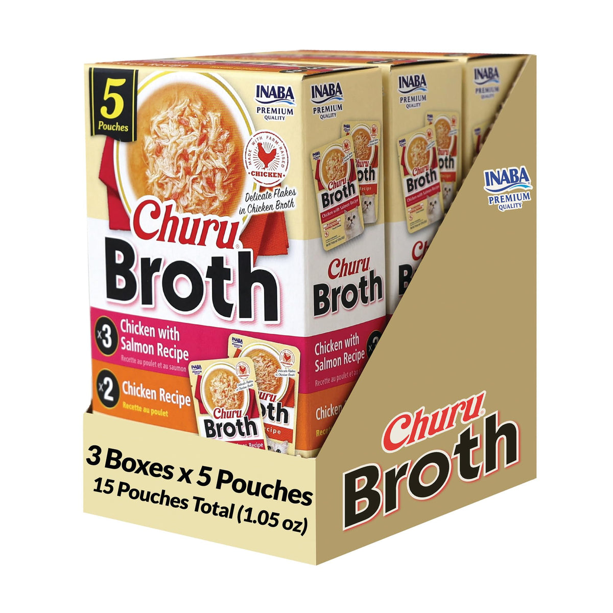 INABA Churu Bouillon crème poulet : hydratation délicieuse pour chat.