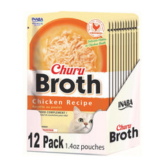INABA Churu chat bouillon poulet en sachet pour hydrater.