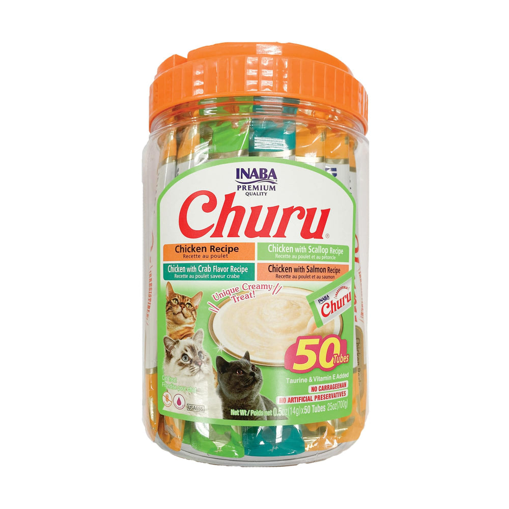 INABA Churu chat poulet crème – tube purée onctueuse pour hydratation légère et savoureuse