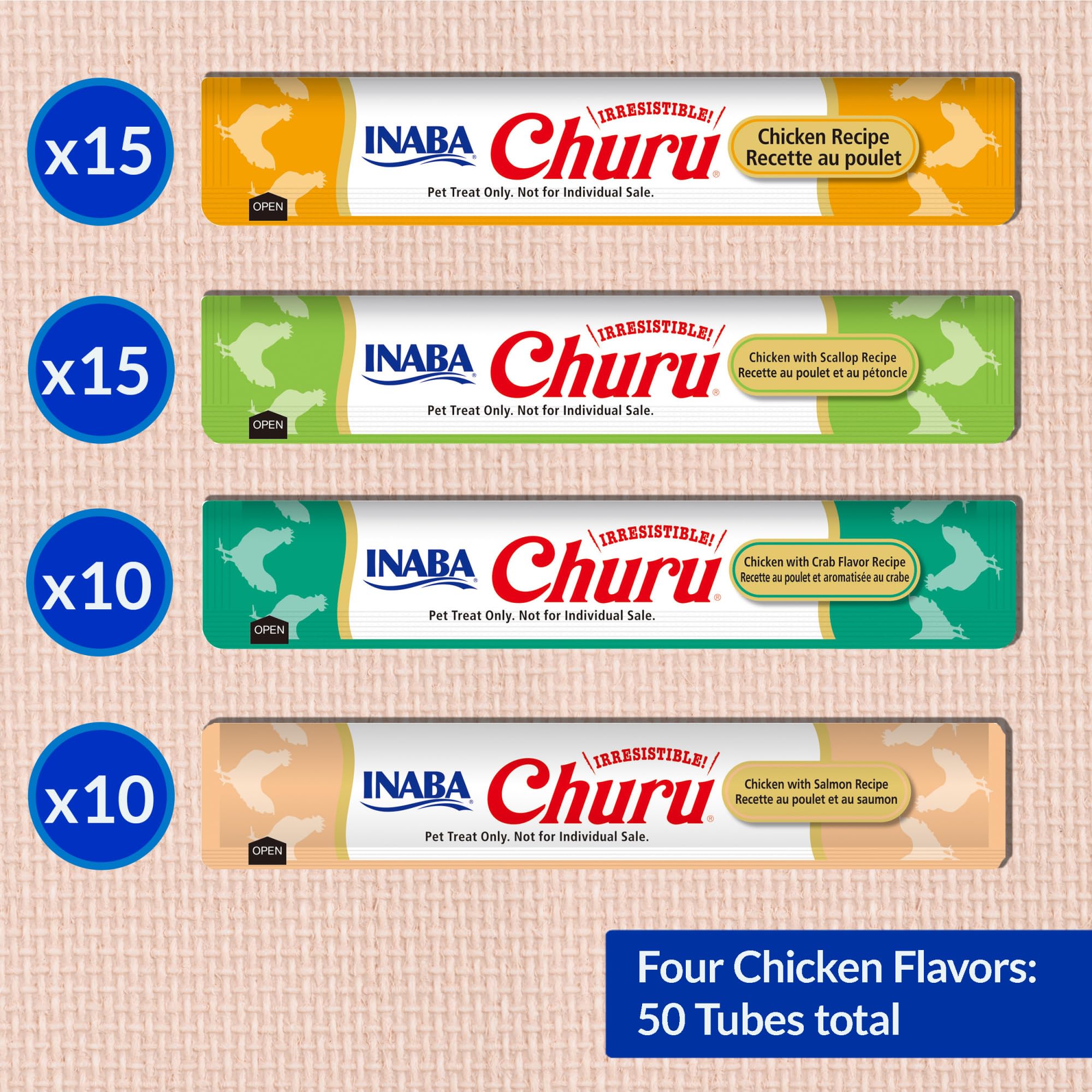 INABA Churu chat sans céréales – purée sans céréales pour choix léger