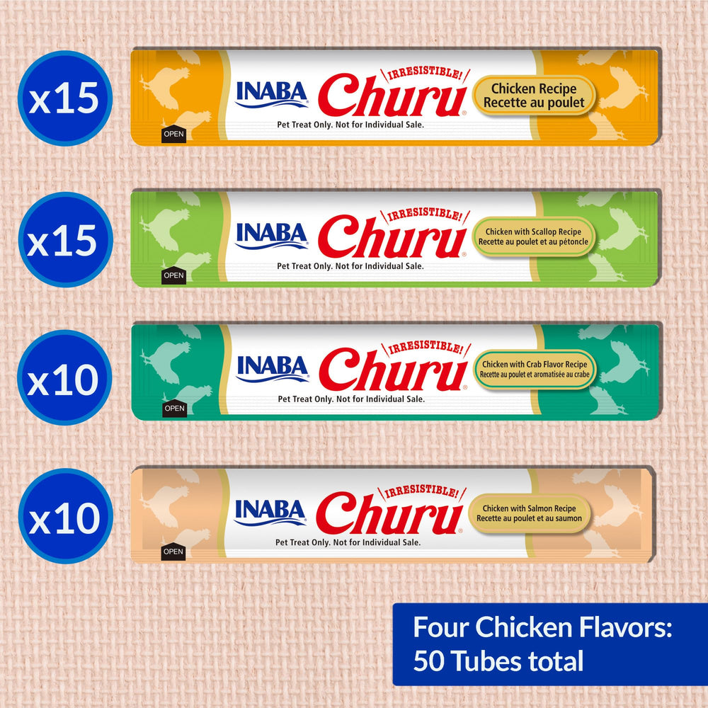 INABA Churu chat sans céréales – purée sans céréales pour choix léger