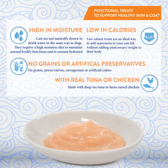 INABA Churu saveur thon savoureuse, source d'omega et taurine pour les moments de douceur.