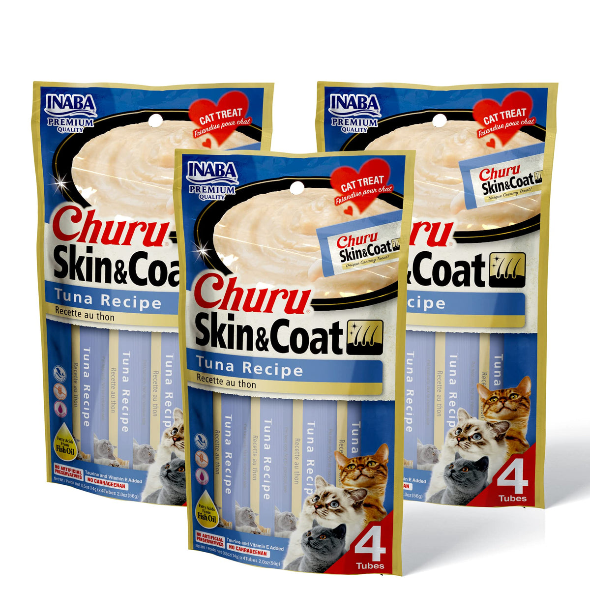INABA Churu, texture crème au thon, expérience savoureuse et facile à servir.