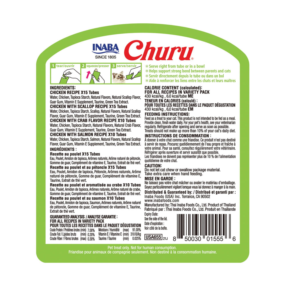 INABA Churu chat variétés 19 saveurs – pour trouver le goût préféré