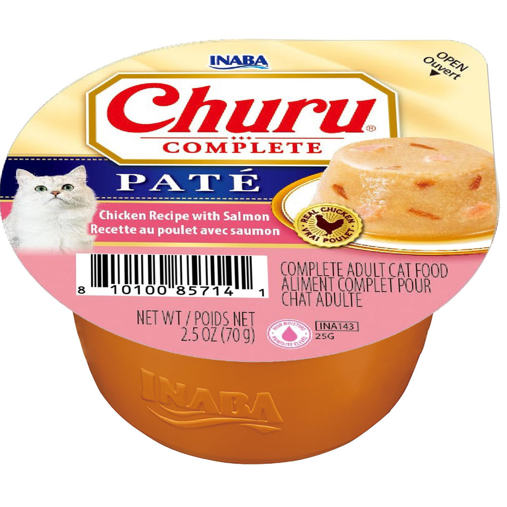 INABA Churu Complete Pâté chat — arôme doux et texture moelleuse pour stimuler l'appétit.