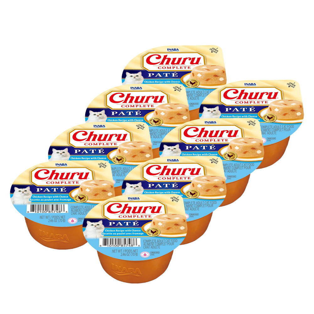 INABA Churu Complete Pâté pour chats — ouverture facile et repas rapide.