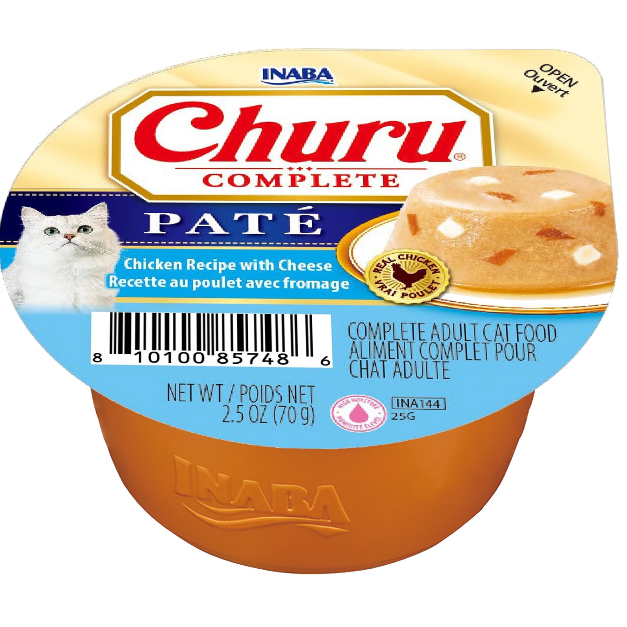 INABA Churu Complete Pâté — service propre et sans dégâts, idéal pour les pots.