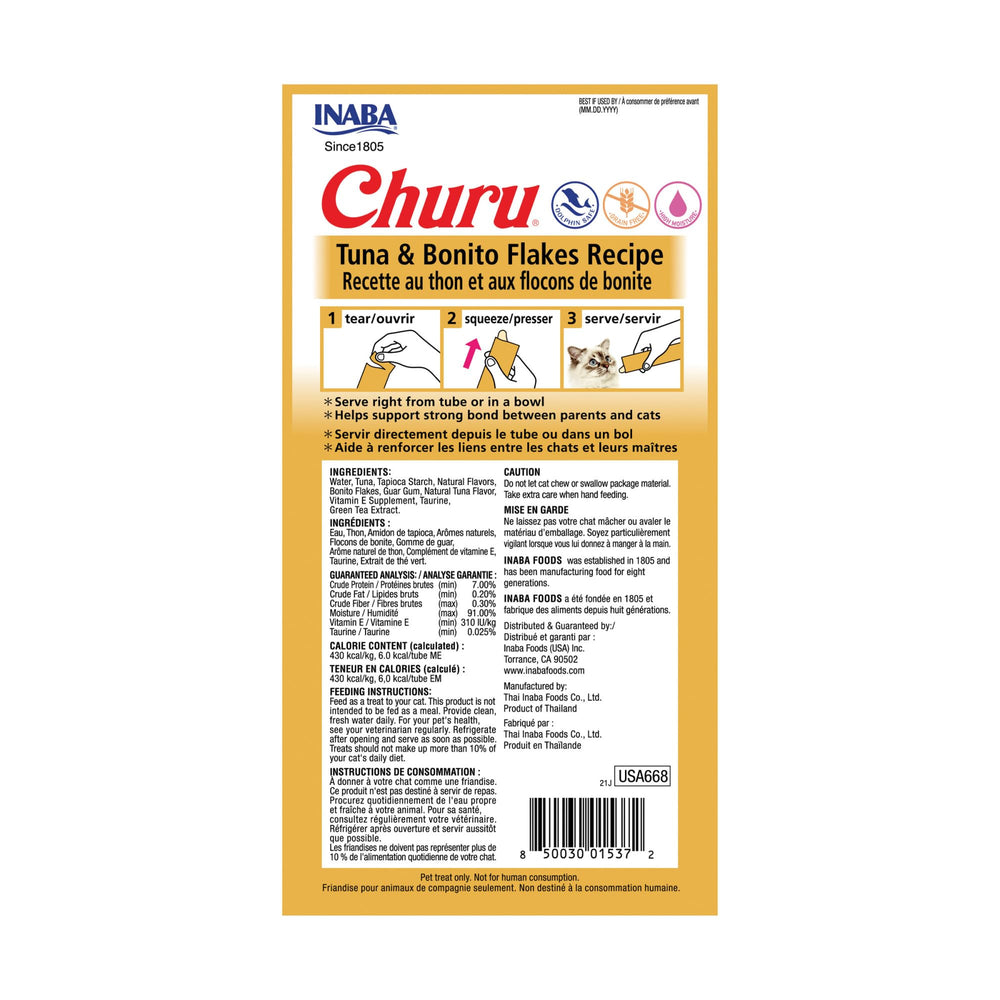 INABA Churu crème onctueuse en tube: texture lisse pour friandise rapide.