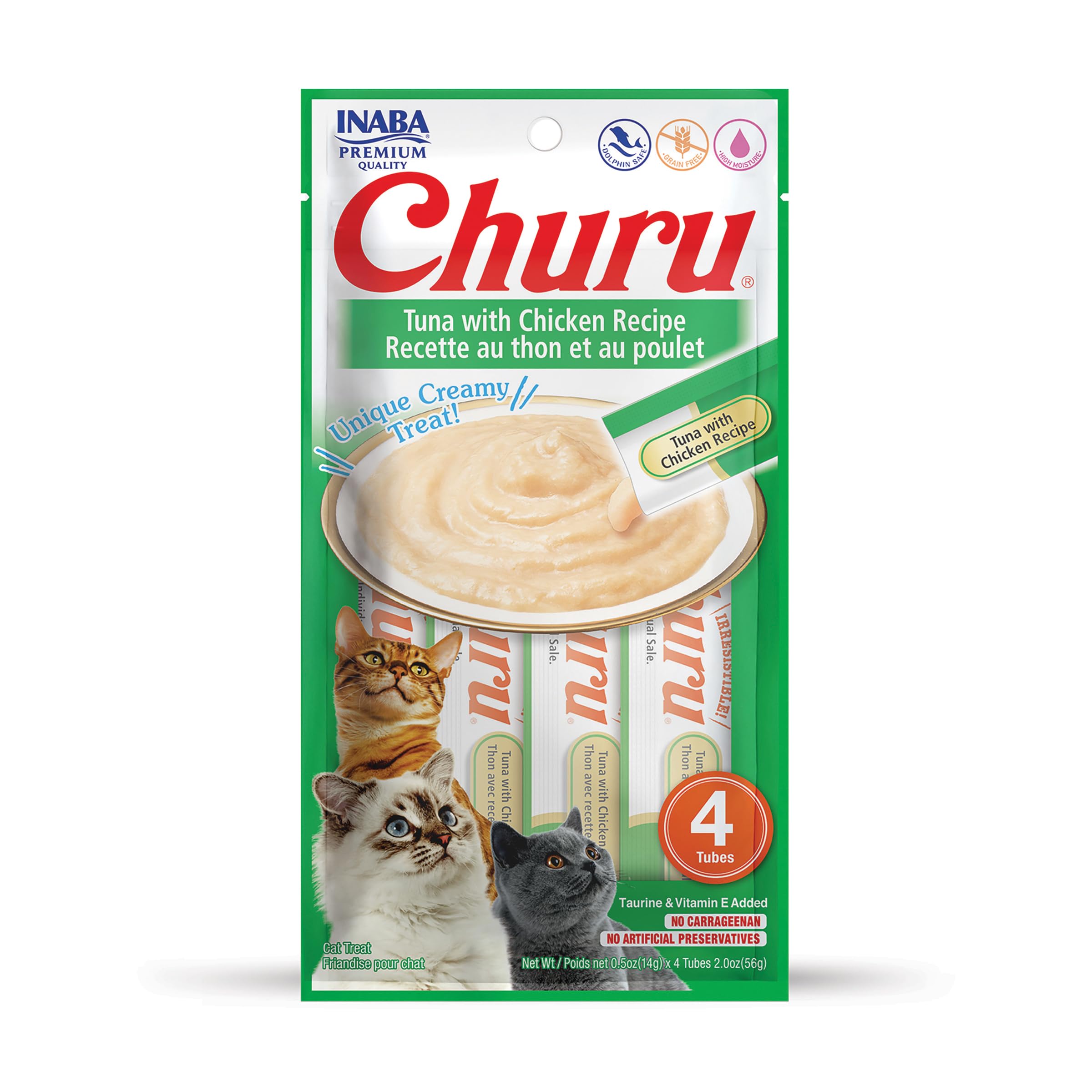 INABA Churu ensemble de tubes purée-chat, repas interactif et hydratation pratique.