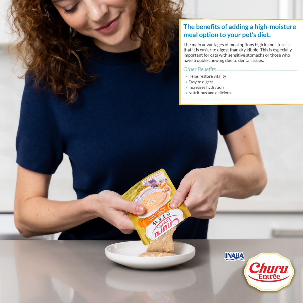 INABA Churu Entrée Stew Senior: omega3 pour le soutien des articulations.