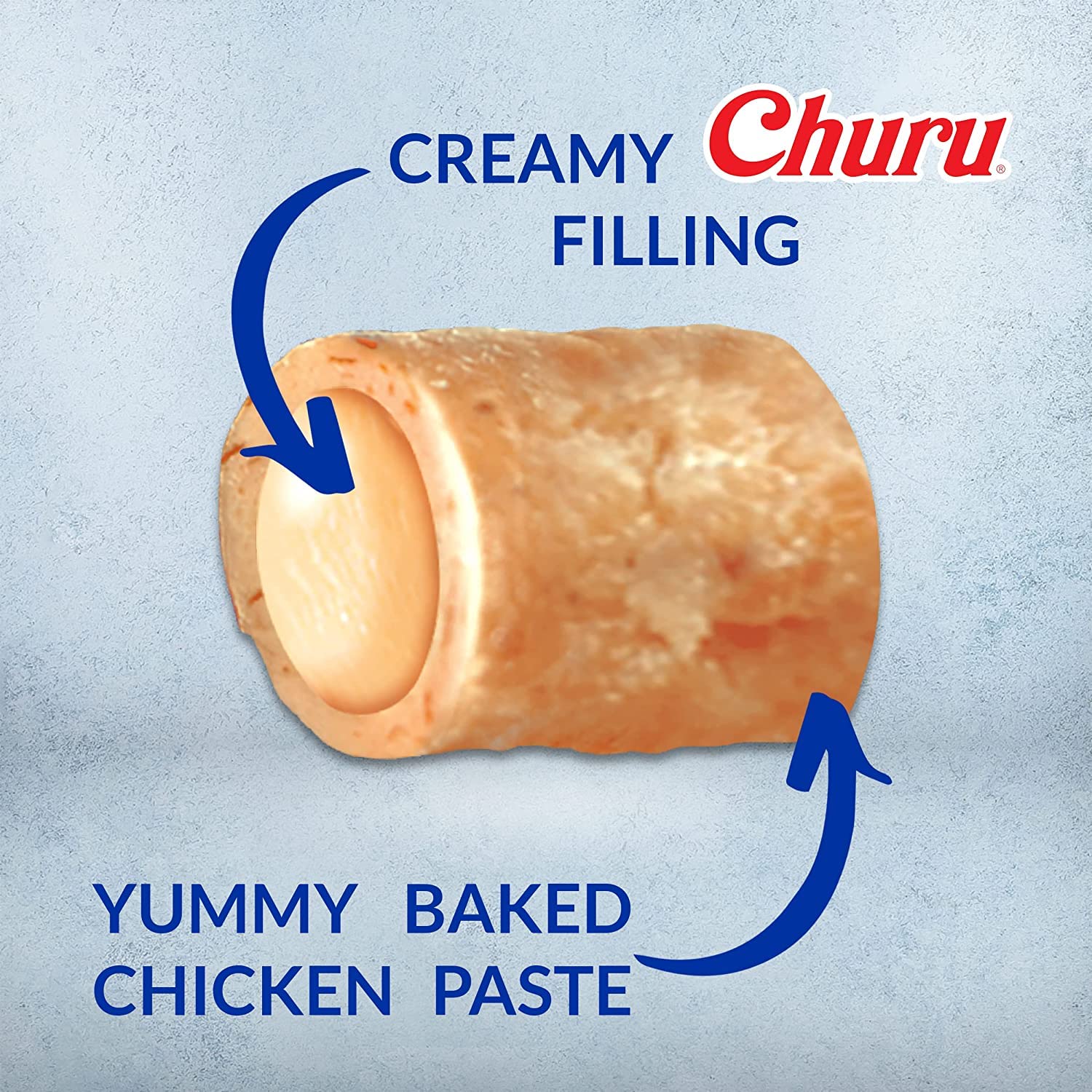 Friandises INABA Churu Fun Bites avec 69% d’humidité pour l’hydratation.