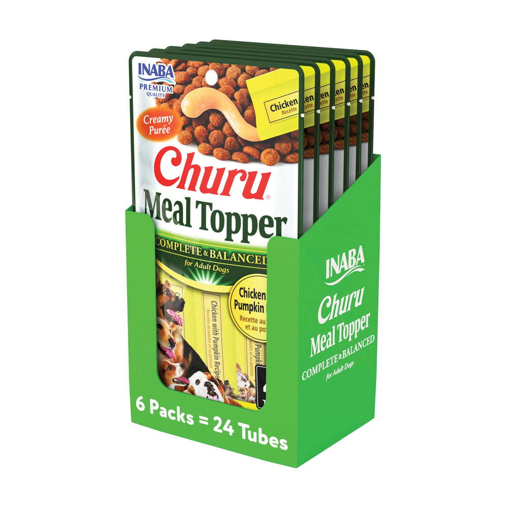 INABA Churu Garniture chien-potiron tube, texture onctueuse pour récompense.