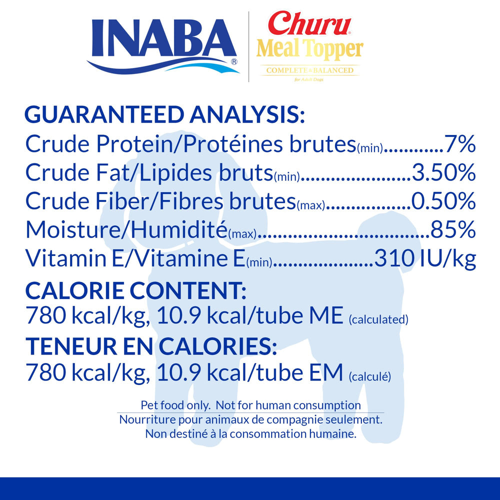 INABA Churu Garniture hydratation 85% tube, snack pratique en déplacement.